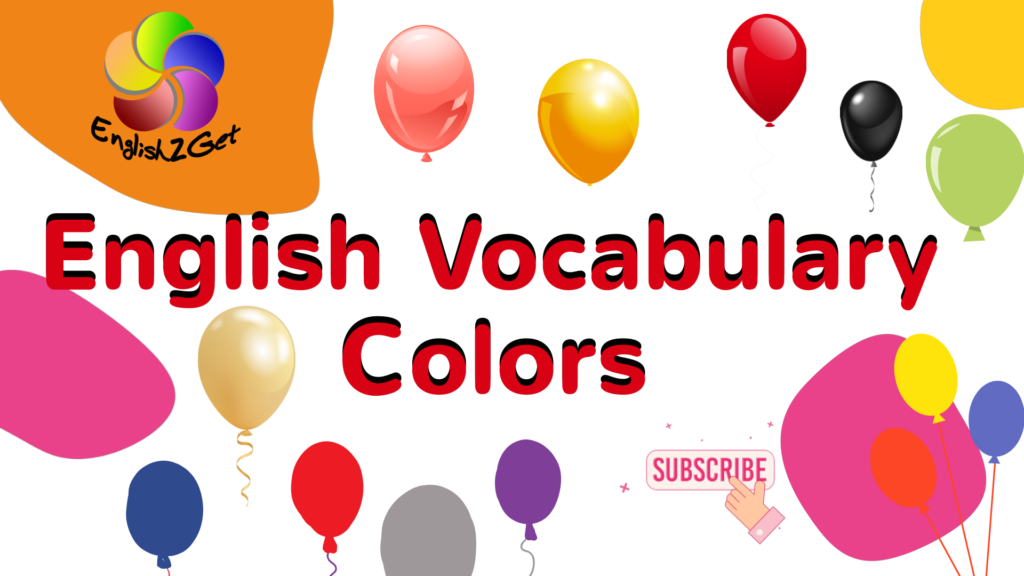 Colors in English pronunciation