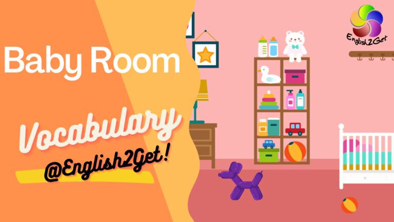 Baby room vocabulary in English